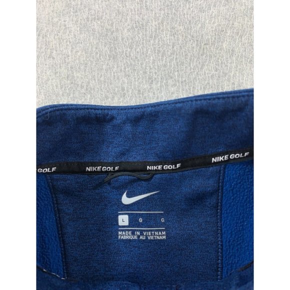 Nike 1/4 Zip Midweight Golf Pullover (Men's‎ Large) Blue - Picture 4 of 13